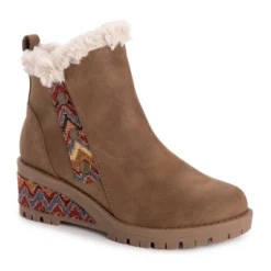 MUK LUKS Women's Norway Halden Wedge Booties -Bearpaw Shoes Shop GUEST 5d688343 06b4 4eef be35 44e6f07e8a67
