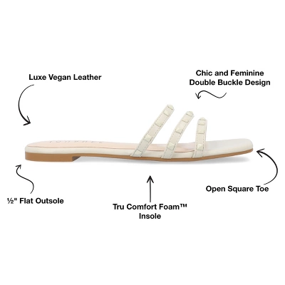 Journee Collection Womens Camarie Slip On Slide Multi Strap Sandals 9 Journee Collection Womens Camarie Slip On Slide Multi Strap Sandals - Image 7