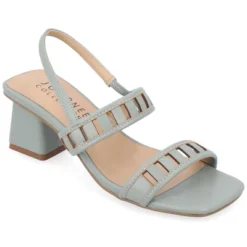 Journee Collection Womens Ismay Laser Cut Sling Back Block Heel Sandals -Bearpaw Shoes Shop GUEST 5e9e0f8d 0b8f 4934 9d11 d126a582f25e