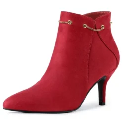 Allegra K Women's Pointed Toe Side Zip Stiletto Heel Ankle Booties -Bearpaw Shoes Shop GUEST 5ebc54d7 d7ac 496a a832 5f18b317d79b