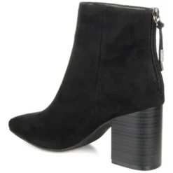 Journee Collection Womens Audrina Tru Comfort Foam Back Heel Zip Stacked Heel Booties -Bearpaw Shoes Shop GUEST 5ef78e87 b748 482b 9d9b 45e46c99178a