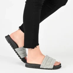 Journee Collection Womens Lazro Tru Comfort Foam Slide Flat Sandals -Bearpaw Shoes Shop GUEST 5f1a43e9 c279 4b94 9972 44328663f41a