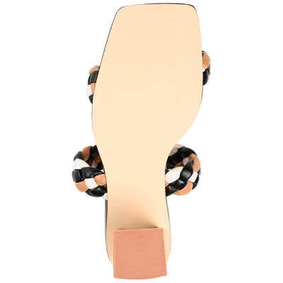 Journee Collection Womens Bronte Tru Comfort Foam Open Square Toe Block Heel Sandals 6 Journee Collection Womens Bronte Tru Comfort Foam Open Square Toe Block Heel Sandals - Image 4