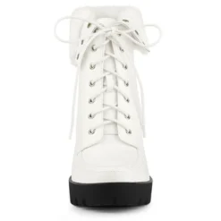 Allegra K Women's Platform Foldable Chunky Heels Lace Up Ankle Boots 12 Allegra K Women's Platform Foldable Chunky Heels Lace Up Ankle Boots -Bearpaw Shoes Shop GUEST 5f5b72e4 52f5 499a b354 526b6bc83e7a