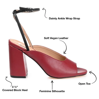 Journee Collection Womens Calypso Buckle Ankle Strap Block Heel Sandals 9 Journee Collection Womens Calypso Buckle Ankle Strap Block Heel Sandals - Image 7