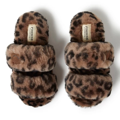 Dearfoams Women's Benalla Shearling Double Band Slide On Sawtooth Outsole 5 Dearfoams Women's Benalla Shearling Double Band Slide On Sawtooth Outsole - Image 3