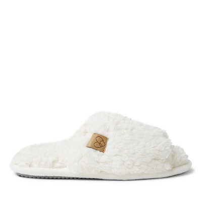 Dearfoams Womens Lane Teddy Slide Slippers 4 Dearfoams Womens Lane Teddy Slide Slippers - Image 2