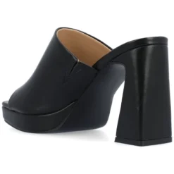 Journee Collection Womens Ezzlynn Structured Heel Slip On Platform Sandals -Bearpaw Shoes Shop GUEST 61d50714 acd9 430f 8ee0 b48a3302f222