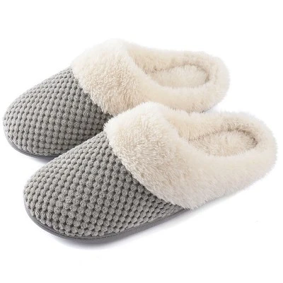 RockDove Women's Bubble Stitch Faux Fur Lined Slide Slippers 8 RockDove Women's Bubble Stitch Faux Fur Lined Slide Slippers - Image 6
