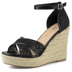 Allegra K Women's Ankle Strap Espadrille Wedge Heel Wedge Sandals 31 Allegra K Women's Ankle Strap Espadrille Wedge Heel Wedge Sandals -Bearpaw Shoes Shop GUEST 626bf675 1707 4bfb 9a51 d115e5218919