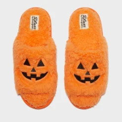 Dluxe By Dearfoams Women's Halloween Pumpkin Slippers - Orange -Bearpaw Shoes Shop GUEST 62daea67 9c71 4126 bf54 2c72796a7e58