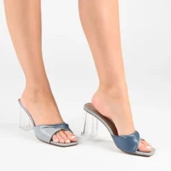 Journee Collection Womens Aylia Clear Block Heel Soft Vegan Leather Slip On Sandals -Bearpaw Shoes Shop GUEST 6303dccc 2946 4a06 9dda 9e8e801eaa74