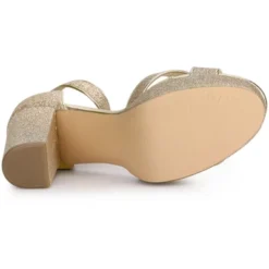 Perphy Women's Glitter Crisscross Strap Chunky Platform Heels -Bearpaw Shoes Shop GUEST 640b9380 99b7 4924 a0c0 b1483b0ace8f