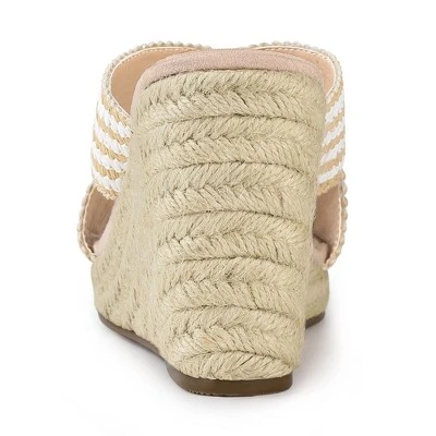 Allegra K Women's Espadrilles Wedges Slide Wedge Sandals 5 Allegra K Women's Espadrilles Wedges Slide Wedge Sandals - Image 3
