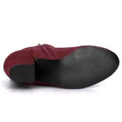 Allegra K Women's Round Toe Block Heel Boots Ankle Booties -Bearpaw Shoes Shop GUEST 65f77689 b6d0 4769 aa16 ab3210b7102d