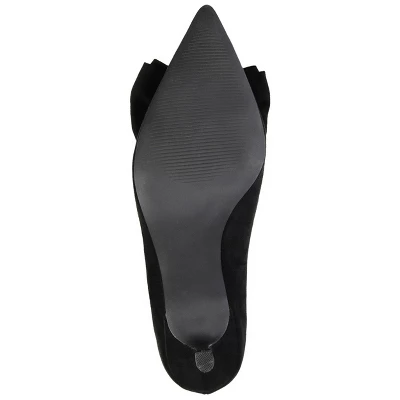 Journee Collection Womens Orana Pointed Toe Kitten Heel Pumps 6 Journee Collection Womens Orana Pointed Toe Kitten Heel Pumps - Image 4