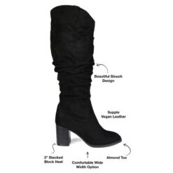 Journee Collection Womens Aneil Wide Calf Stacked Heel Knee High Boots -Bearpaw Shoes Shop GUEST 68d31b71 8fbe 4c5d 9211 3fa159af6668