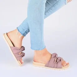 Journee Collection Womens Melanie Slide Flat Sandals -Bearpaw Shoes Shop GUEST 69fb0767 35e4 47fa 825e 3275015f0317