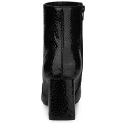 Allegra K Women's Pointed Toe Snake Print Chunky Heel Ankle Boots -Bearpaw Shoes Shop GUEST 6aeba8de 6e5a 4faf 8d92 114f8af89dc5