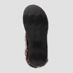 Isotoner Women's Fur Microsuede Hoodback Slippers