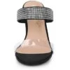 Allegra K Women's Clear Strap Rhinestones Heel Chunky Heels Slide Sandals -Bearpaw Shoes Shop GUEST 6e24bae3 b4fc 44d5 8cd1 ffd7d3d8e7d1