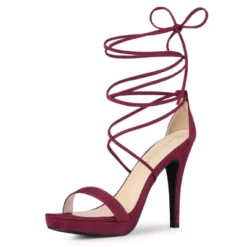 Allegra K Women's Platform Stiletto Heels Lace Up Sandals -Bearpaw Shoes Shop GUEST 6f7578c0 445a 4ddd a330 ee9dc45e20dd