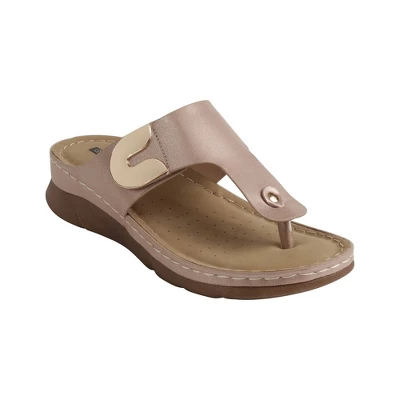 GC Shoes Sam Hardware Comfort Slide Flat Sandals 8 GC Shoes Sam Hardware Comfort Slide Flat Sandals - Image 6