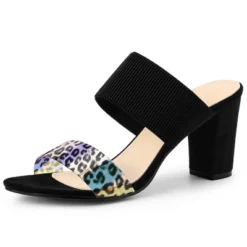 Allegra K Women's Leopard Printed Block Heeled Slide Sandals 17 Allegra K Women's Leopard Printed Block Heeled Slide Sandals -Bearpaw Shoes Shop GUEST 729306e4 6181 461d bb18 2e7946d4bd42