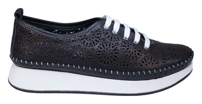 Cools 21 Sarto Perforated Memory Foam Leather Lace Up Sneakers 3 Cools 21 Sarto Perforated Memory Foam Leather Lace Up Sneakers