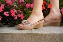 GC Shoes Juliet Perforated Flower Comfort Slide Wedge Sandals 22 GC Shoes Juliet Perforated Flower Comfort Slide Wedge Sandals -Bearpaw Shoes Shop GUEST 74609db7 e733 44e1 9217 46162c20a6a8