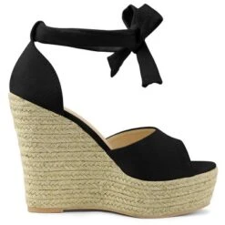 Allegra K Women's Espadrilles Tie Up Ankle Strap Wedges Sandals -Bearpaw Shoes Shop GUEST 763f630f 055b 451a a24a b14644812c60