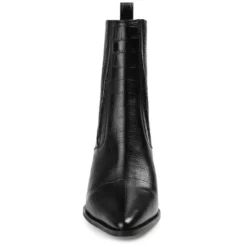 Journee Signature Womens Genuine Leather Markka Pointed Toe Stacked Chelsea Booties -Bearpaw Shoes Shop GUEST 792f899c bee2 4f6b b0a9 bd8cbcba2034