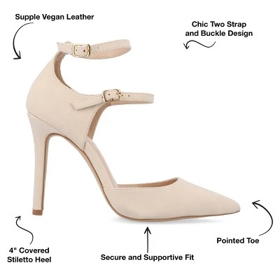 Journee Collection Womens Lilyann Multi Strap Stiletto Pointed Toe Pumps 9 Journee Collection Womens Lilyann Multi Strap Stiletto Pointed Toe Pumps - Image 7