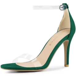 Allegra K Women's Open Toe Clear Ankle Strap Stiletto Heel Sandals -Bearpaw Shoes Shop GUEST 7949c8cd b813 4dee 9808 11e3db79c959