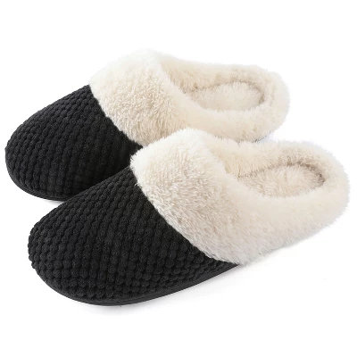 RockDove Women's Bubble Stitch Faux Fur Lined Slide Slippers 10 RockDove Women's Bubble Stitch Faux Fur Lined Slide Slippers - Image 8