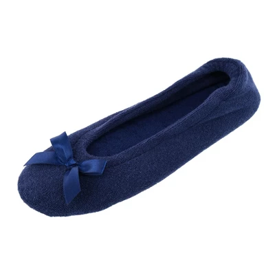 CTM Women's Terry Ballerina Slipper House Shoe 9 CTM Women's Terry Ballerina Slipper House Shoe - Image 7