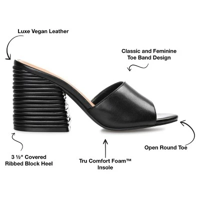 Journee Collection Womens Leslee Tru Comfort Foam Layered Block Heel Sandals 9 Journee Collection Womens Leslee Tru Comfort Foam Layered Block Heel Sandals - Image 7