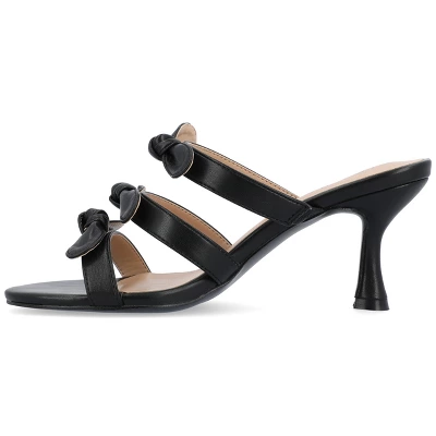 Journee Collection Womens Kristina Kitten Heel Slip On Open Toe Pumps 3 Journee Collection Womens Kristina Kitten Heel Slip On Open Toe Pumps