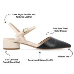 Journee Collection Womens Brynn Croco Vegan Leather Pointed Toe Flats -Bearpaw Shoes Shop GUEST 7f00989a 3644 44c3 88d2 c6ee9333bde6