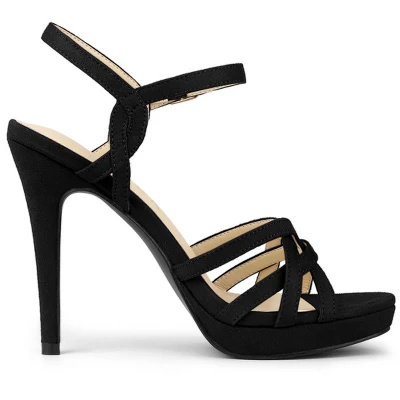 Allegra K Women's Strappy Platform Heels Stiletto Heel Sandals 8 Allegra K Women's Strappy Platform Heels Stiletto Heel Sandals - Image 6