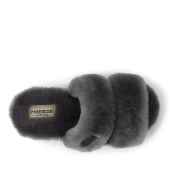 Dearfoams Women's Benalla Genuine Shearling Double Band Slide Slippers -Bearpaw Shoes Shop GUEST 7f76decb b372 4bad a101 cb931310e014