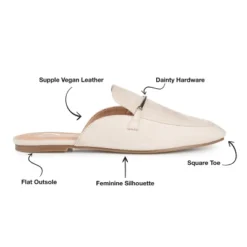 Journee Collection Womens Ameena Slip On Square Toe Mules Flats -Bearpaw Shoes Shop GUEST 80656d13 37e6 48a1 8d42 a3e2289db97d