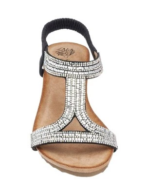 GC Shoes Coretta Embellished Slingback Wedge Sandals 4 GC Shoes Coretta Embellished Slingback Wedge Sandals - Image 2