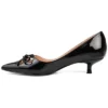 Journee Collection Womens Lutana Pointed Toe Kitten Heel Pumps