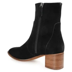 Journee Signature Womens Genuine Leather Airly Almond Toe Stacked Ankle Booties -Bearpaw Shoes Shop GUEST 860d55db 6a4d 4d4a b9da 638fd2716d80