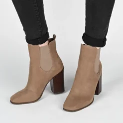 Journee Collection Womens Maxxie Tru Comfort Foam Pull On Stacked Heel Booties -Bearpaw Shoes Shop GUEST 86bdbdb8 2127 44c0 89e3 dbb10f0ea3c0