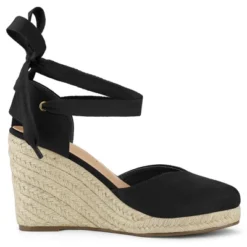 Allegra K Women's Closed Toe Espadrilles Wedges Tie Up Wedge Sandals -Bearpaw Shoes Shop GUEST 88470b9f d234 4c47 89f7 989af5682dec