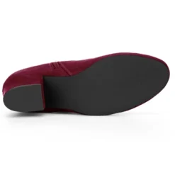 Allegra K Women Round Toe Side Zipper Block Heel Ankle Boots -Bearpaw Shoes Shop GUEST 897d722e e035 40ee ad63 37f24193efd0