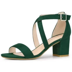 Perphy Women's Crisscross Strap Open-Toe Chunky Heels -Bearpaw Shoes Shop GUEST 89af038c 9407 4b0d 98b3 ec4e5849a679