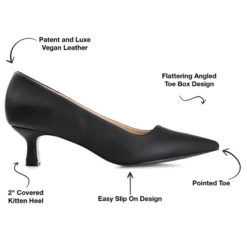 Journee Collection Womens Celica Slip On Kitten Heel Pointed Toe Pumps -Bearpaw Shoes Shop GUEST 8a76f3ef 94e9 43c3 8ee2 bffb77f933b9